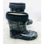 Çiğdem Kundura Çiğdem Içi Tüylü Siyah-Gri Kareli Lastik Çizme - Siyah Gri - 41 - ST01597-SİYAH Gri-41
