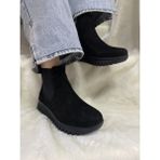 Çiğdem Kundura Çiğdem Nubuk Deri Kısa Kadın Bot (Enzo B1) - Siyah - 36 - ST00580-SİYAH-36