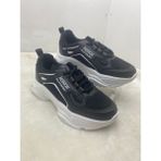 Çiğdem Kundura Çiğdem Siyah-Beyaz Kadın Yüksek Taban Sneakers Spor Ayakkabı - Siyah-Beyaz - 38 - ST01993-SİYAH-BEYAZ-38 - Beyaz - Siyah