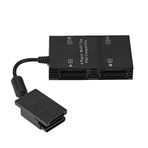 cigemay Multitap 4 oyuncu, çoklu kontrol cihazı adaptörü, 4 hafıza kartı yuvası, oyun padi için yerleştirme istasyonu Sony PS2