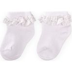 Cigit Dantelli Bebe Patik Çorabı 0-4 Yaş Beyaz - 6-12 Ay