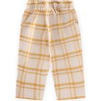 Cigit Müslin Pantolon 1-10 Yaş Hardal Ekose - 05S-Sarı - 5 - 6 Yaş