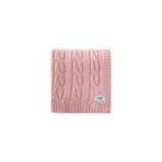 Cigit Saç Örgü Triko Battaniye 80X100 Cm (+/-5 Cm) Pudra Pembe