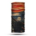 Çığlık Tablosu Desenli Bandana Boyunluk, Çok Amaçlı Boyunluk, Bandana, Esnek Yüz Maskesi, Spor Outdoor, Kafa Bandı, Erkek Bandana, Kadın Bandana…