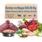 Çiğmamam Doğal Az Tahıllı 20x1000 gr Köpek Barf Maması
