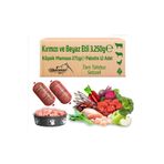 Çiğmamam Doğal Kedi ve Köpek Maması Kırmızı Ve Bayaz Etli Tahılsız 3.250 Gr. 271 gr 12 Adet Çiğmamam Barf Köpek Maması