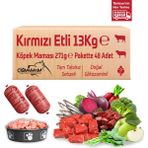 Çiğmamam Kırmızı Etli Tahılsız Köpek Barf Maması 13 Kg 271 Gr - 1000