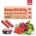 Çiğmamam Kırmızı Etli Tahılsız Köpek Barf Maması 20 Kg 740 Gr 27 Adet