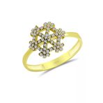 CiGold 17K1YZK0185015141 14 Ayar Taşlı Yüzük