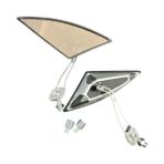 Cihadmotor Yarasa Üçgen Ayna Motosiklet Aynası Gri (Tüm Motorlara Uyumlu Universal) (8mm ve 10MM)