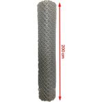 Cihan Çit Galvanizli Örgü Tel Bahçe Çiti - 2,00 mm Kalınlık 60X60 Göz Aralığı H:200 cm L:10 Metre - H:200CM