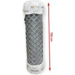 Cihan Çit Galvanizli Örgü Tel Bahçe Çiti - 2,00 mm Kalınlık 70*70 Göz Aralığı H:120 cm L:10 Metre - H:120CM