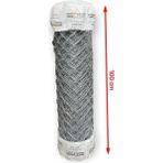 Cihan Çit Galvanizli Örgü Tel Bahçe Çiti - 2,00 mm Kalınlık 80*80 Göz Aralığı H:100 cm L:10 Metre - H:100CM