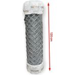 Cihan Çit Galvanizli Örgü Tel Bahçe Çiti - 2,00 mm Kalınlık 80*80 Göz Aralığı H:120 cm L:10 Metre - H:120CM