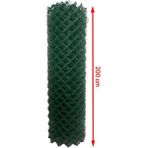 Cihan Çit Pvc Kaplı Örgü Tel Bahçe Çiti - 3,00 mm Kalınlık 85 x 85 Göz Aralığı L:10 Metre - H:200 CM
