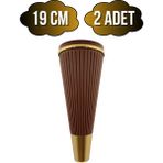 Cihan Desenli 19CM Plastik Ayak Mobilya Masa ve Dolap AYAĞI(19CM)(KAHVERENGİ - Altın) - Kahverengi - 19cm - 2 ADET