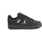 Cihan Shoes Garantili Çocuk Uzun Sneaker Spor Ayakkabı Ortopedik 26-27-28-29-30 Numara Siyah