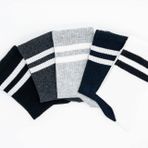 CİHO SOCKS 12 Çift Bayan Pamuklu Düz Renkler Tenis Çorabı SİYAH BEYAZ FÜME LACİVERT 36-40