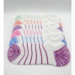 Ciho Socks 12 Çift Kadın File Örgülü Sneaker Görünmez Patik Çorap - 36 - 40 - Renkli