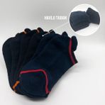 Ciho Socks 6 Çift Kadın Kışlık Havlu Taban Pastel Renkler Çekçekli Patik Çorap - 36 - 40 - Olive