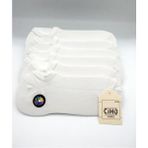 Ciho Socks Daily Kadın 6 Çift Pürüzsüz Beyaz Modal Soft Touch Penye Pamuk Görünmez Sneaker Patik Çorap - 36 - 40