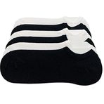 CİHO SOCKS Daily KADIN 6 Çift PÜRÜZSÜZ Soft Touch SİYAH - BEYAZ Penye Pamuk Görünmez Sneaker Patik Çorap
