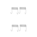 Ciieeo 2 Set Ütü Masası Kancası Ütü Masası Rafı Ütü Kurulu Duvar Depolama Asılı Ütü Tahtası Tutucu Asmak Için Kancalar Duvar Için Çamaşır Odası Kancaları Metal Kancalar Hortum 2 Adet*2