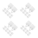 Ciieeo 4 Takım Duvar Asılı Fotoğraf Çerçevesi Yapışkanlı Kanca Manto Askısı Resim Çerçevesi Resim Askıları Tabağı Askıları Foamboard Askıları Duvar Sanatı Kanca Yapışkan Duvar 10 adet * 4