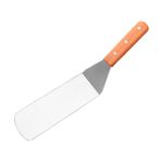 Ciieeo Ahşap Saplı Ergonomik Biftek Spatulası Izgara Kazıyıcı Barbekü Biftek Teppanyaki Ve Krep Için Hamburger Köfte Yapıcı
