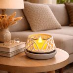 Çıkarılabilir Kapaklı Dekoratif Mumluk – LED Tealight Mumluk, Modern Minimalist Tasarım, Masa Üstü Ev Dekorasyonu, Salon & Yatak Odası İçin Şık Mum Standı Şamdan, Mumluk