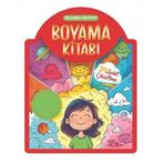 Çıkartmalı Boyama Kitabı - Kırmızı - Eğlenceli Aktivite