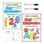 Çıkartmalı Çizgi Çalışmaları Harfler ve Sayılarla Ilgili Aktiviteler Ikisi Bir Arada Yaz-Sil Özellik - 3 - 6 Yaş - Beyaz