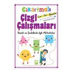 Çıkartmalı Çizgi Çalışmaları Renk ve Şekiller - Ema Yayınları
