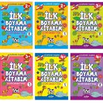 Çıkartmalı İlk Boyama Kitabım Set 6 Kitap (2-3-4 Yaş)