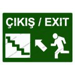 Çıkış-Exit Uyarı Levhası
