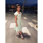 Çikoby Kız Çocuk Elbise Mint Yeşil - 13 - 14 Yaş