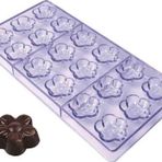 Çikolata Kalıbı - Polikarbon - Çiçek 27.5X13.5
