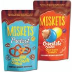 Çikolata Kaplı Pretzel 80 gr & Tuzlu Yer Fıstıklı Sütlü Çikolata Kaplamalı Renkli Draje 120 gr
