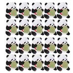 Cikonielf 20 Adet Hayvan İşlemeli Yamalar Panda Dekoratif Dikiş Yamaları Narin Panda İşlemeli Motif Aplike Kendin Yap Kot Giysiler Çantalar Başlıklar Aksesuarlar
