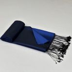 Cilbab Hane % 100 İpek Şal - Saks - Siyah
