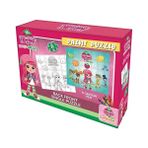 Çilek Kız Boyamalı Puzzle 4 Adet