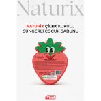 Çilek Şekilli Süngerli Çocuk Sabunu 130Gr