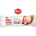 Çilek ve Kakao Aromalı Protein Bar 45 G | Protein Içeren Atıştırmalık ve Sporcu Barı | 12 Adet - 45 gr