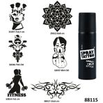 Çılgın Kızlar Spray Tattoo Geçici Dövme Yapma Seti Sprey Dövme Kiti