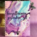 Çılgın Trend Hayallerinin Peşinden Git Tasarımlı Konuşan Ajanda