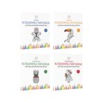 Çılgın Zeka Mandala Boyama Kitabı Çocuklar İçin Kodlamalı Set Dikkat Seti