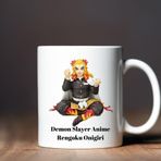Çılgıntrend Demon Slayer Anime Rengoku Onigiri Tasarımlı kupa Bardak