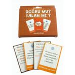 Çılgıntrend Doğru Mu? Yalan Mı? | Eğlenceli Sohbet ve Tahmin Kart Oyunu | Arkadaşlar ve Aile Için Parti Oyunu - standart