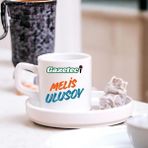 Çılgıntrend Gazetecilere Özel Tasarımlı Türk Kahve Fincanı – Basın & Medya Temalı Hediyelik Tekli Fincan - 1 Adet - 17,8 x 8 x 16 cm