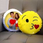 Çılgıntrend Kişiye Özel Fotoğraflı Emojili Yastık Kılıfı – Eğlenceli ve Anlamlı Hediye Tasarımı - Çok Renkli - standart